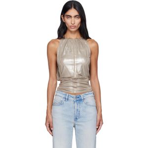 DIESEL Blue Taupe T-Dyvyny Top