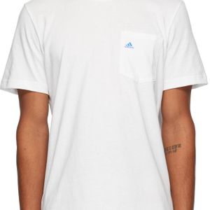 メンズ Noah NYC Adidas Originals Edition ホワイト シェル ロゴ ポケット T シャツ