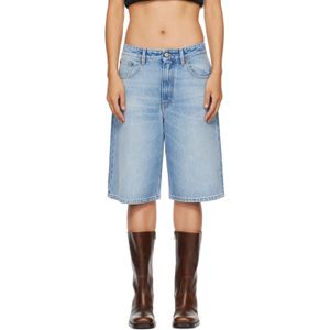 MM6 by Maison Margiela Blue Bermuda Denim Shorts