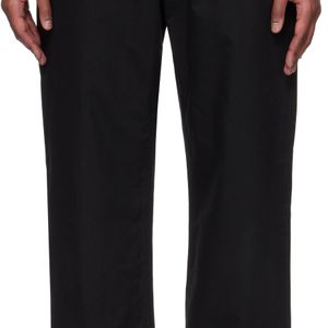 Moschino Black Cotton Nylon Cloth Trousers for men