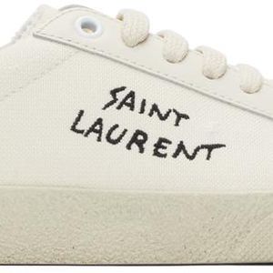 Saint Laurent オフホワイト Worn-look Court Classic Sl/06 スニーカー ブラック