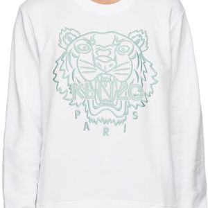 メンズ KENZO ホワイト Tiger スウェットシャツ