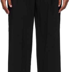 Snow Peak Black Breathable Quick Dry Trousers for men