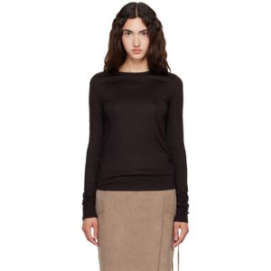 Studio Nicholson Black Jersey Long Sleeve T-Shirt