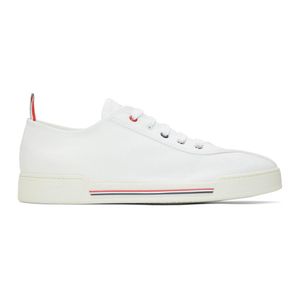 Baskets en toile blanches Cupsole Thom Browne pour homme