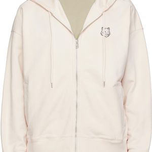 Maison Kitsuné Black Fox Head Zipped Oversize Hoodie for men