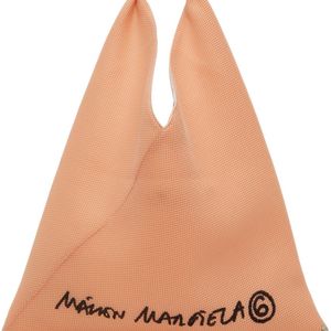 MM6 by Maison Martin Margiela ピンク ロゴ トライアングル トート