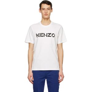 メンズ KENZO ホワイト ロゴ T シャツ