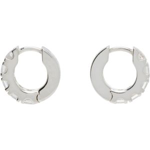 Hatton Labs Metallic Facet Hoop Earrings for men