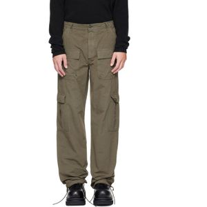 ALEXANDER DIGENOVA Green Cotton Cargo Pants for men