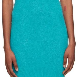 Ganni Blue Cutout Minidress