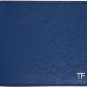 メンズ Tom Ford ブルー T-line バイフォールド ウォレット