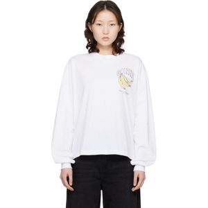 Ganni White Long Sleeve Fruit T-Shirt