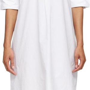 Ganni ホワイト オーバーサイズ シャツ ドレス