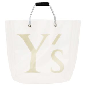 Y's Yohji Yamamoto ホワイト Pvc ロゴ トート