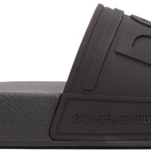 メンズ Dolce & Gabbana Dolcegabbana ロゴ サンダル ブラック