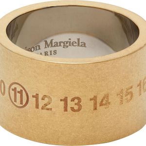 メンズ Maison Margiela ゴールド Chunky Numbers リング メタリック