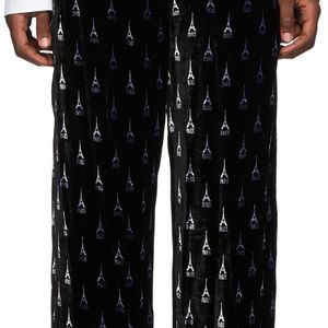 メンズ Balenciaga ブラック パジャマ スーツ トラウザーズ