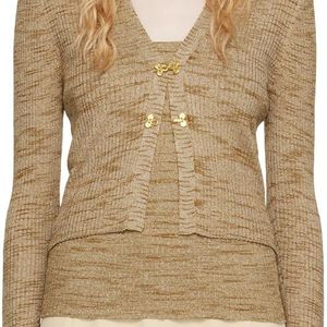 Maiden Name Natural Tan Mia Cardigan