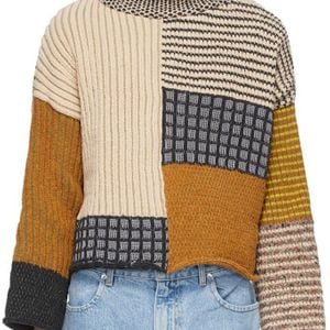Pull en laine multicolore Tabby Eckhaus Latta pour homme