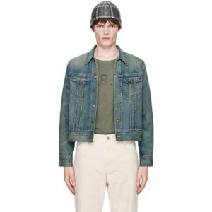 RRL Blue Denim Trucker Jacket for men