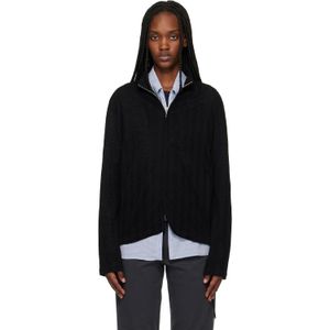 Post Archive Faction PAF Black Zip Track Jacket