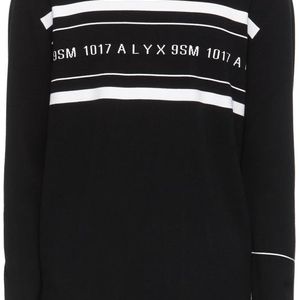 メンズ 1017 ALYX 9SM ブラック ニット ロゴ セーター