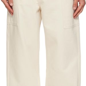 KENZO Natural Off- Paris Cargo Monkey Fit Jeans for men