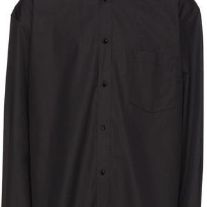 メンズ Balenciaga ブラック ノーマル フィット シャツ