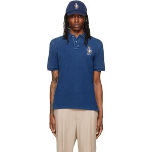 Polo Ralph Lauren Blue Classic Fit Polo Bear Mesh Polo for men