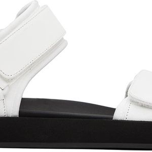 The Row Schwarz Sandalen Hook And Loop Mit Leder