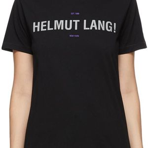 Helmut Lang ブラック リフレクティブ Standard T シャツ