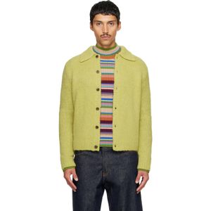 Dries Van Noten Metallic Alpaca Cardigan for men