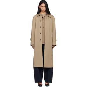 TONYWACK Black Single-Breasted Trench Coat