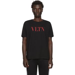 メンズ Valentino ブラック And レッド Vltn T シャツ