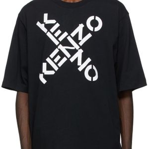 メンズ KENZO Sport ロゴ T シャツ ブラック