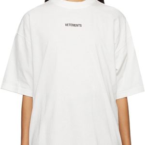 Vetements ホワイト Logo Patch T シャツ