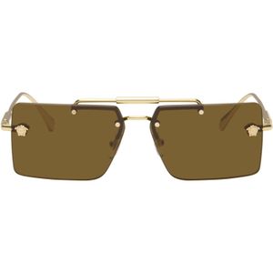 Versace Brown Medusa Sunglasses for men