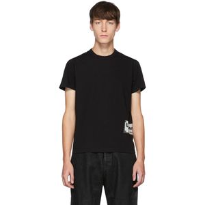 メンズ Rick Owens ブラック ロゴ T シャツ