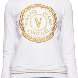 Versace Jeans ホワイト V Emblem スウェットシャツ