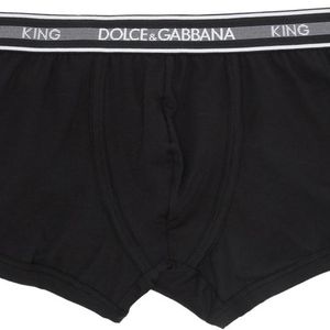 メンズ Dolce & Gabbana ブラック ジャージ ボクサー ブリーフ