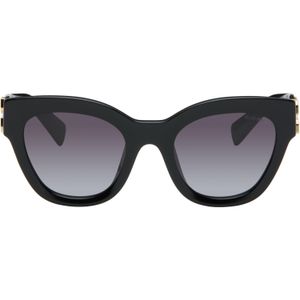 Miu Miu Black Cat-Eye Gradient Sunglasses