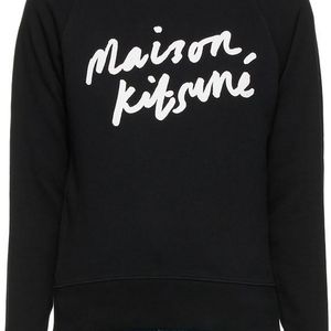 Maison Kitsuné ブラック Handwriting スウェットシャツ