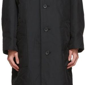 Manteau noir Memory Issey Miyake pour homme