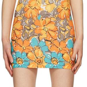 Miaou Black Orange Vivi Mini Dress