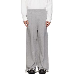 MM6 by Maison Margiela White Embroidered Logo Sweatpants for men