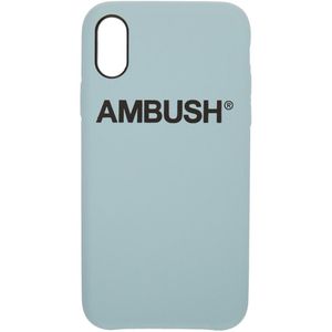 Ambush Ssense 限定 ブルー ロゴ Iphone X ケース