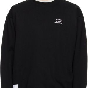 (w)taps Black Wut Sweater for men