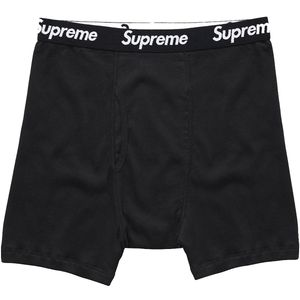 Supreme Black Hanes Boxer Brief Su26996"
