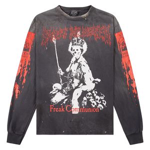 Saint Michael Black Is A Kiss Ls T-Shirt Sm Hr1 0000 028" for men